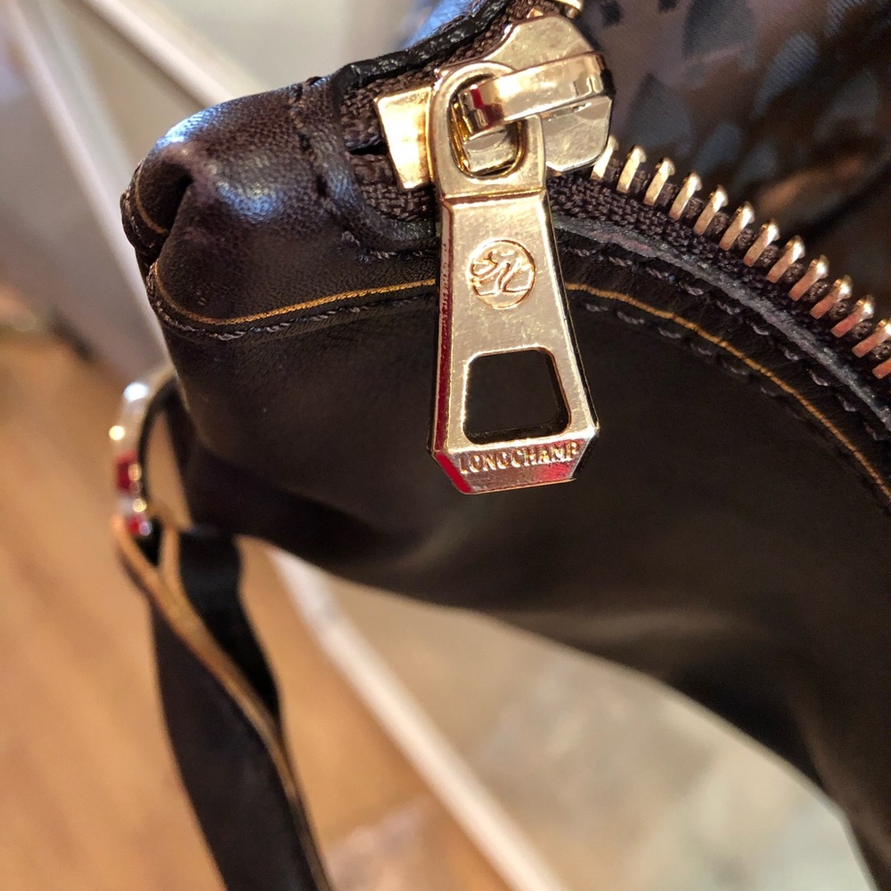 Brown Leather Long Champ shoulder bag!! - Picture 5 of 8